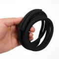 Black 8mm polyester phone strap, durable DIY lanyard cord for crossbody or neck daily use. - 8mm Black