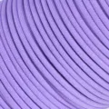 Paarse 7-strand paracord rol met close-up textuur, duurzaam outdoor survivalkabel. - Lichtpaars