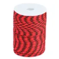 100m Outdoor 7-Strand Paracord 4mm Survival Rope Red Black Weaving Cord for Camping DIY - 3# Black Red Camouflage