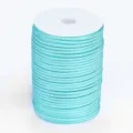 100m 4mm survival paracord spool, light blue nylon cord for outdoor camping and crafting use. - 49# Light Aqua Green Polyester