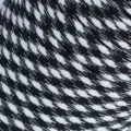 Cordino paracord nero e bianco 4mm corda di sopravvivenza all'aperto per i braccialetti. - 7#