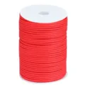 100m outdoor 7-core paracord 4mm survival rope bracelet weaving cord red color spool - 47# Flag Red