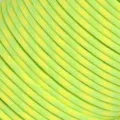 Neon groen en gele 7-kern paracord touw variant voor outdoor kamperen en overlevingsarmbanden. - Stijl 37