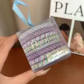 High-elastic colorful braided hair ties set in a clear gift box packaging for women - 8-Piece Boxed Set / Purple Series