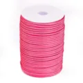 Pink 4mm 7 strand paracord spool for outdoor survival hiking and DIY crafting use. - 83# Fluorescent Pink Polyester