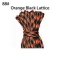 4mm Paracord Overlevingskoord Oranje Zwarte Raster Patroon Outdoor Camping Wandeltouw - Stijl 88