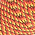 Corda di sopravvivenza paracord 7 fili rosso giallo nero 4mm per fai da te variante - 73#
