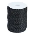 100m reflective 4mm paracord outdoor survival rope black 7 core bracelet weaving cord - 50# Black & White Polka Dots