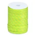 Neon green 4mm 7-core paracord spool, durable outdoor survival weaving rope variant item. - 37#