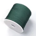 Donkergroene 50m 7-kern paracord survival touw variant voor buiten kamperen en armbanden. - Donkergroen