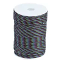 100m 4mm outdoor 7 strand survival paracord multi color woven climbing rope spool - 75#