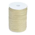 100m 4mm outdoor 7-strand survival paracord spool, khaki tactical bracelet weaving cord. - 51# Creamy Yellow