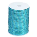 Blue 4mm 7-strand paracord spooled, durable survival rope for outdoor crafting and camping. - 82#