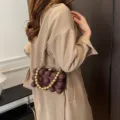 Elegante braune 3D-Bubble-Clutch-Tasche mit goldener Kette für Abendveranstaltungen - Kaffeebraun