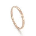 Minimalistische 2mm ronde boog effen titanium stalen ring, gladde stackbare band voor dagelijks. - Maat 6 / Roségoud