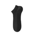 Men's black low-cut mesh boat socks, thin breathable summer socks for daily wear and comfort. - One Size / Black
