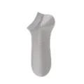 Men's gray mesh low cut boat socks summer breathable cool thin short ankle socks - One Size / Light Gray