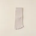 Damen Baumwolle Zehensocken mittlere Wade einfarbig getrennte Zehen atmungsaktive Socken - Einheitsgröße / Khaki