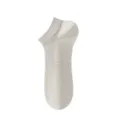 Herren Sommer Maulbeerseide Mesh niedrige kurze Socken atmungsaktiv kühlende Bootssocken - Einheitsgröße / Grauweiß