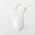 Men's summer breathable solid color short cotton socks comfortable casual white socks. - One Size / White