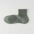 Mens green cotton short socks breathable mesh casual daily summer basic ankle sock - One Size / Army Green