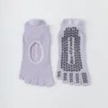 Women's summer thin yoga socks non-slip five toe pilates fitness sports running socks - One Size / Purple