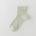 Damen Sommer dünne Eisseide Kurzsocken atmungsaktiv kühlend Knöchelsocken Freizeitkleidung. - Einheitsgröße / Grün