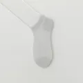 Chaussettes courtes d'été respirantes en mesh pour hommes, socquettes basses grises. - Taille Unique 39-44 / Chaussettes courtes - Gris argent