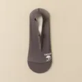 Herren Sommer Mesh atmungsaktive unsichtbare Bootssocken dunkelgrau flache Freizeitsocken. - Dunkelgrau