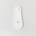 Women summer ice silk invisible boat socks anti-slip shallow cut mesh breathable white foot - One Size (35-39) / White