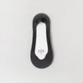 Black ice silk invisible boat socks for women, summer thin breathable low cut liner sock. - One Size (35-39) / Black