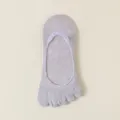 Calzini a cinque dita viola chiaro donna estate, fantasmini sottili e traspiranti. - Taglia unica / Viola