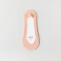 Summer thin ice silk invisible low cut boat socks anti slip breathable shallow mouth socks - One Size (35-39) / Watermelon red