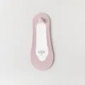 Summer thin ice silk shallow cut invisible boat socks for women, breathable and anti-slip. - One Size (35-39) / Purple