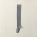 Cotton over knee socks grey long stockings Japanese style slim fit daily wear spring autumn - One Size / Over-the-Knee - Light Gray