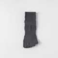 Men's dark gray breathable mesh five-toe socks, comfortable cotton athletic short socks. - One Size / Dark Gray