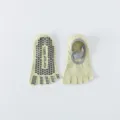 Chaussettes de yoga antidérapantes à cinq doigts avec brides croisées, fitness. - Taille unique / Vert clair