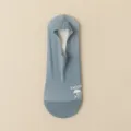 Blaugraue atmungsaktive Netz-Herren-Socken, rutschfeste, flache Bootssocken für den Sommer - Blau