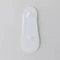 White ice silk mesh women no show socks, breathable thin invisible socks for daily use. - One Size / White