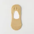 Women summer thin breathable invisible boat socks solid color shallow mouth mesh low cut socks - One Size (35-39) / Yellow