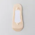 Women's shallow-mouth invisible boat socks, ice silk mesh breathable nude socks. - One Size / Nude