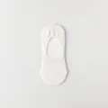 White breathable cotton invisible low-cut no-show boat socks for women summer casual - One Size (35-39) / White