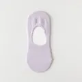 Light purple women's invisible low-cut socks, breathable mesh summer socks for daily comfort. - One Size (35-39) / Purple