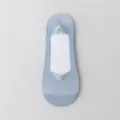 Women's ice silk mesh invisible boat socks shallow mouth breathable summer low cut - One Size / Light Blue