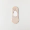 Women's summer shallow invisible boat socks, breathable cotton mesh, anti-slip design beige. - One Size (35-39) / Khaki