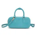 Bolso de mano Boston de gelatina turquesa para mujer con asas y correa de hombro. - 250*90*120mm / Verde azulado