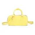 Bolso Boston de gelatina amarillo vibrante con asas y correa de hombro desmontable - 250*90*120mm / Amarillo claro