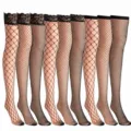 Black fishnet thigh high stockings sexy lace over knee hosiery spring summer variants SKU - Rhinestone Style / BC-3052 Lace Medium-Large Mesh Thigh Highs 9601