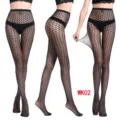 Women black chevron fishnet tights sexy hollow out pattern hosiery elastic pantyhose. - One Size / BC-6002 Wheat Ear Pattern