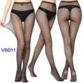Women sexy fishnet pantyhose black mesh stockings breathable hosiery intimate apparel - One Size / BC-6011 Black